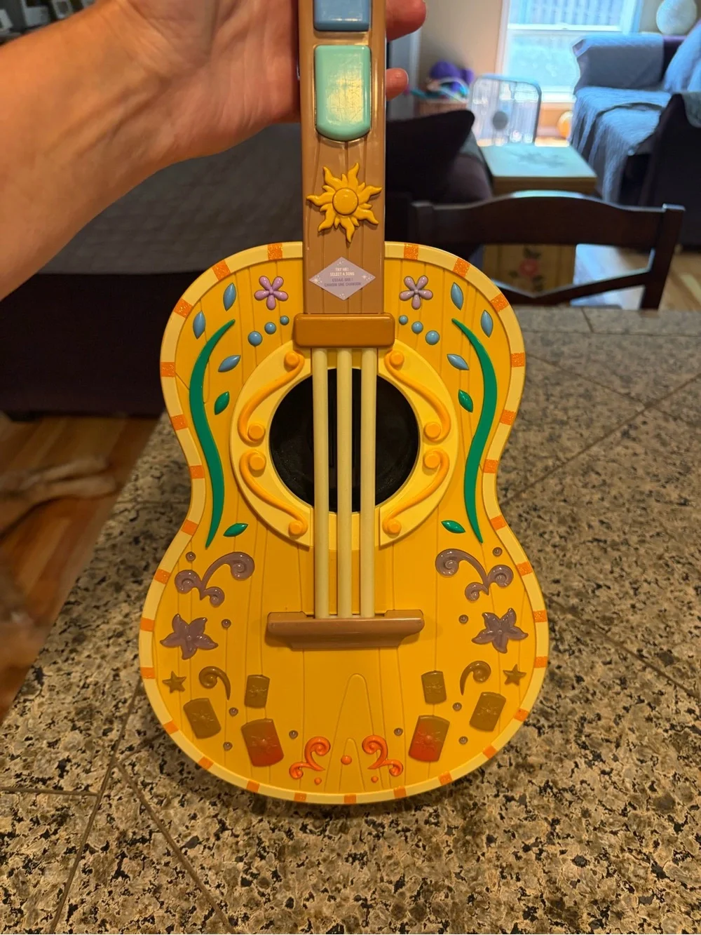 Rapunzel Colorful Musical Magical Electronic Guitar 22 inches long